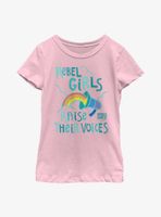 Rebel Girls Raise Their Voices Youth T-Shirt