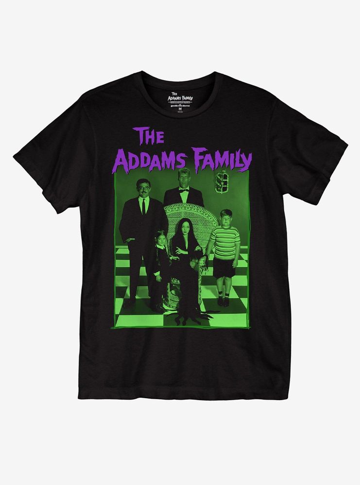The Addams Family Portrait Boyfriend Fit Girls T-Shirt