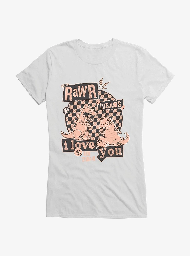 Rugrats Punk Poster Rawr Means I Love You Girls T-Shirt