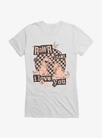 Rugrats Punk Poster Rawr Means I Love You Girls T-Shirt