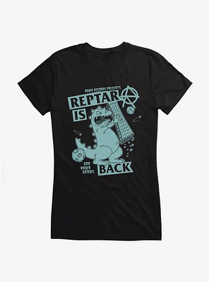 Rugrats Punk Poster Reptar Is Back Girls T-Shirt