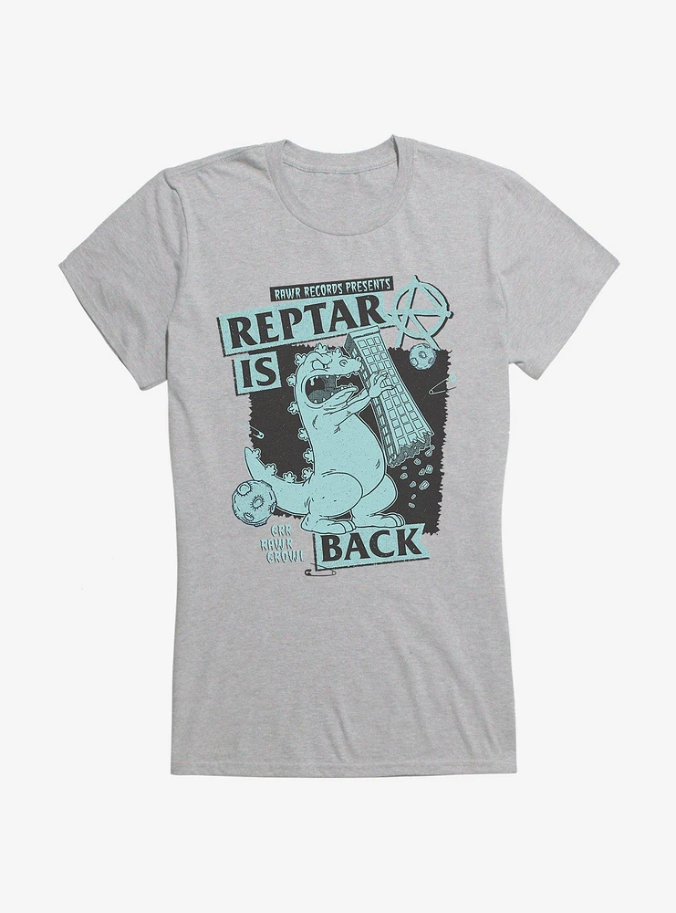 Rugrats Punk Poster Reptar Is Back Girls T-Shirt