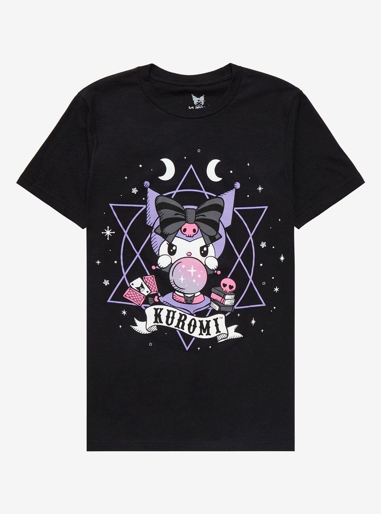 Kuromi Fortune Telling Boyfriend Fit Girls T-Shirt