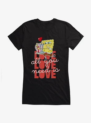 SpongeBob SquarePants All You Need Is Love Girls T-Shirt