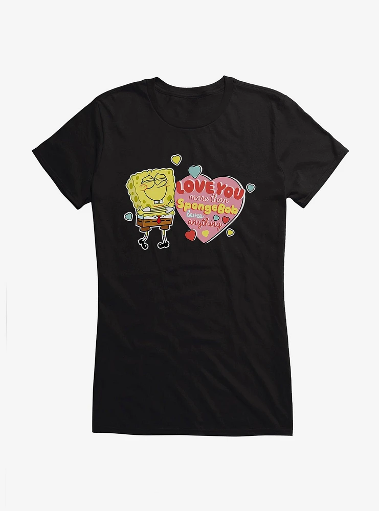 SpongeBob SquarePants Love You More Than Girls T-Shirt