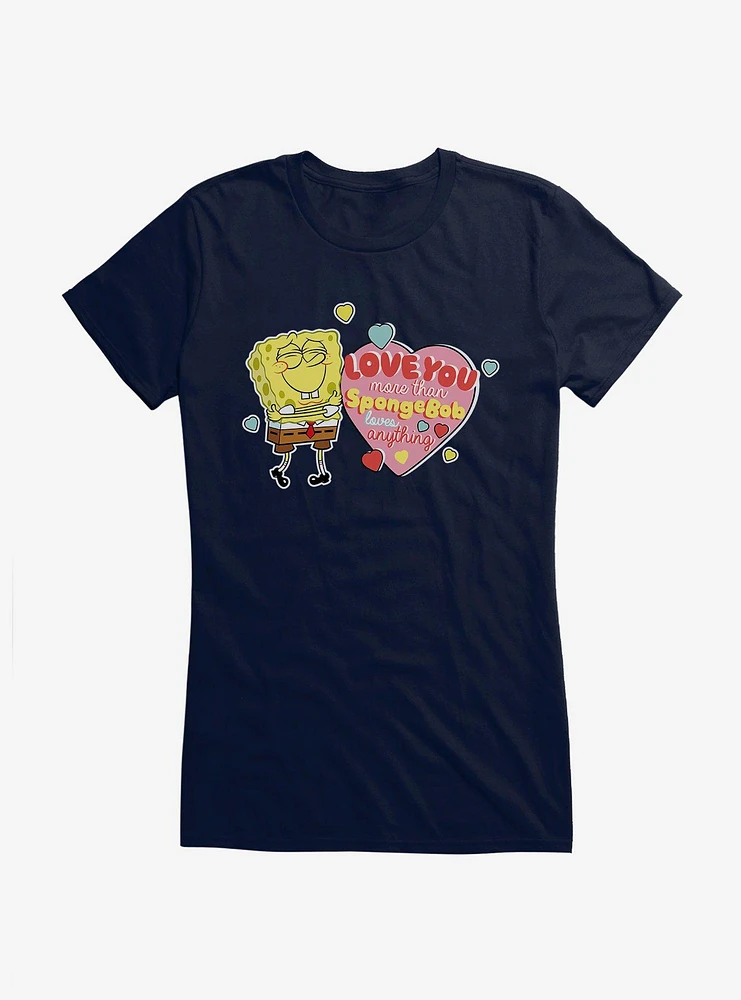 SpongeBob SquarePants Love You More Than Girls T-Shirt