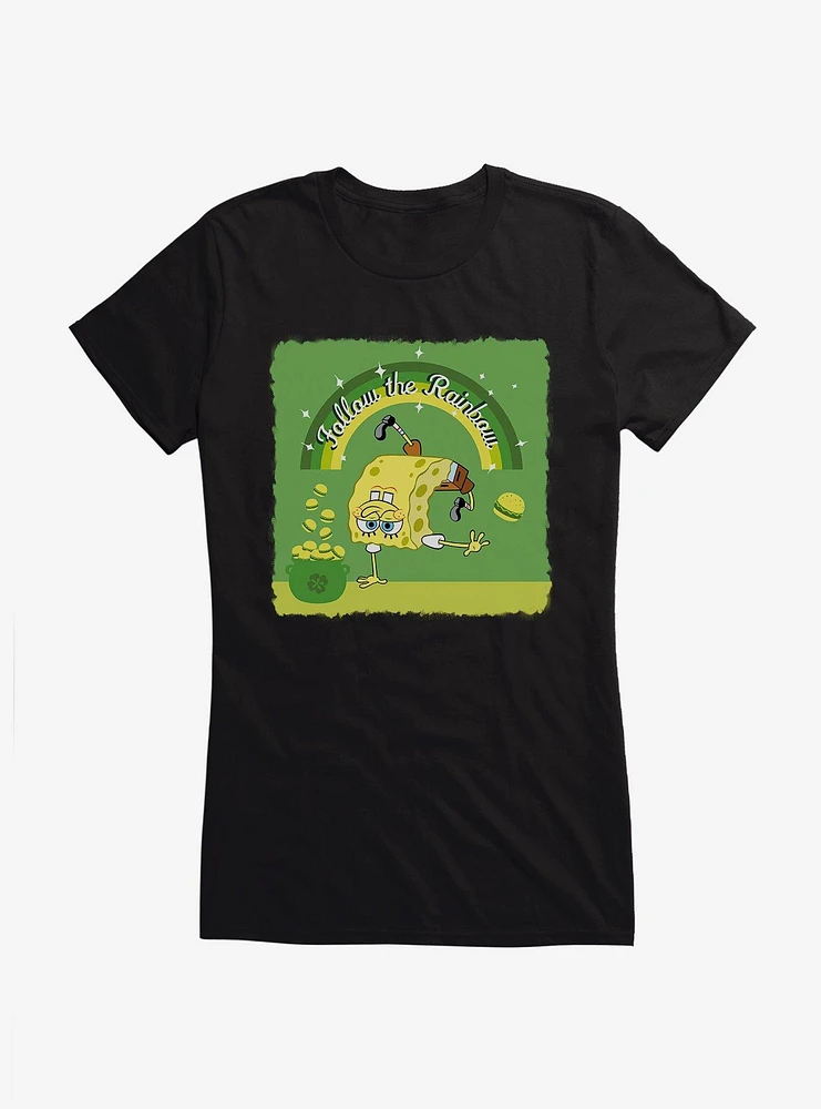 SpongeBob SquarePants Follow The Rainbow Girls T-Shirt