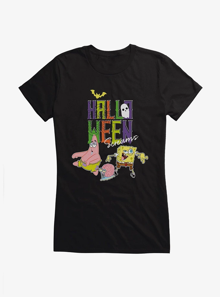 SpongeBob SquarePants Halloween Screams Girls T-Shirt