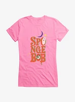 SpongeBob SquarePants Halloween Spooky Font Girls T-Shirt