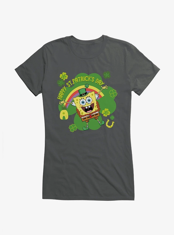 SpongeBob SquarePants Happy St. Patrick's Day Girls T-Shirt