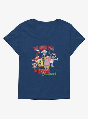 SpongeBob SquarePants Krabby Christmas Girls T-Shirt Plus