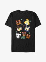 Nintendo Animal Crossing Villager Faces T-Shirt