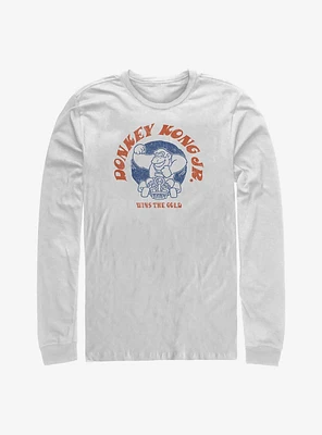 Nintendo Mario Kart Donkey Kong Jr. Wins Gold Long Sleeve T-Shirt