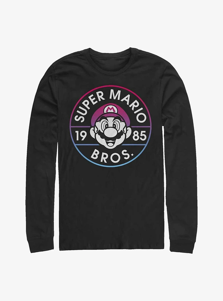 Nintendo Super Mario Bros 1985 Flashback Long Sleeve T-Shirt