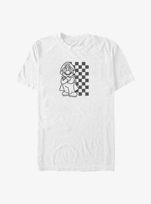 Nintendo Super Mario Checkered Caped T-Shirt