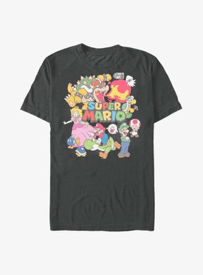Nintendo Super Mario Color Collage T-Shirt