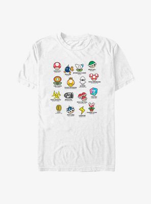 Nintendo Mario Kart Objects T-Shirt
