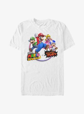 Nintendo Super Mario 3D World Bowser's Fury Group T-Shirt