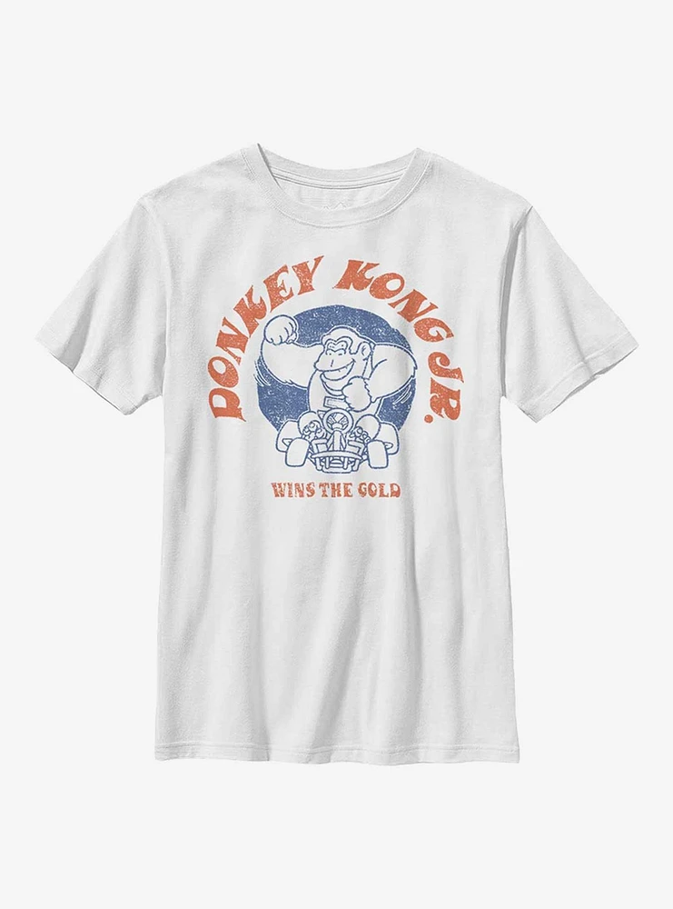 Nintendo Mario Kart Donkey Kong Jr. Wins Gold Youth T-Shirt