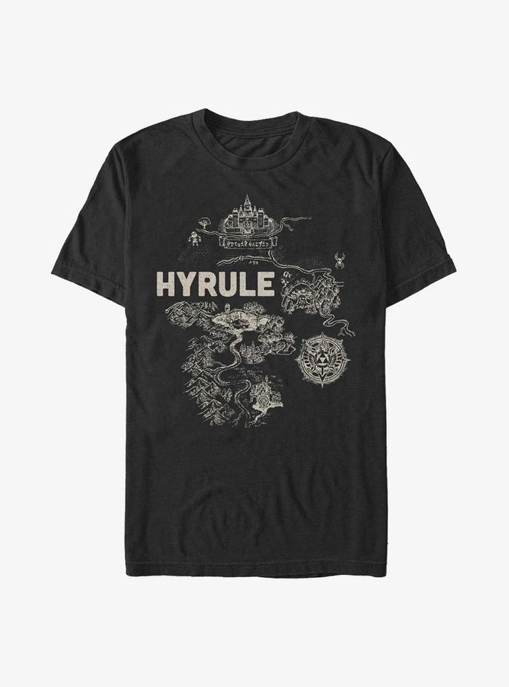 Nintendo The Legend Of Zelda Hyrule Regional Map T-Shirt