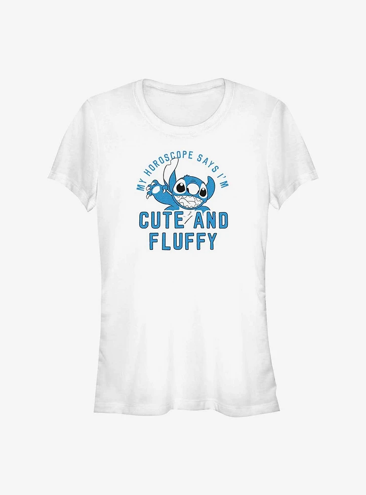 Disney Lilo & Stitch Fluffy And Cute Horoscope Girls T-Shirt