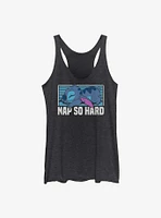 Disney Lilo & Stitch Nap Girls Raw Edge Tank