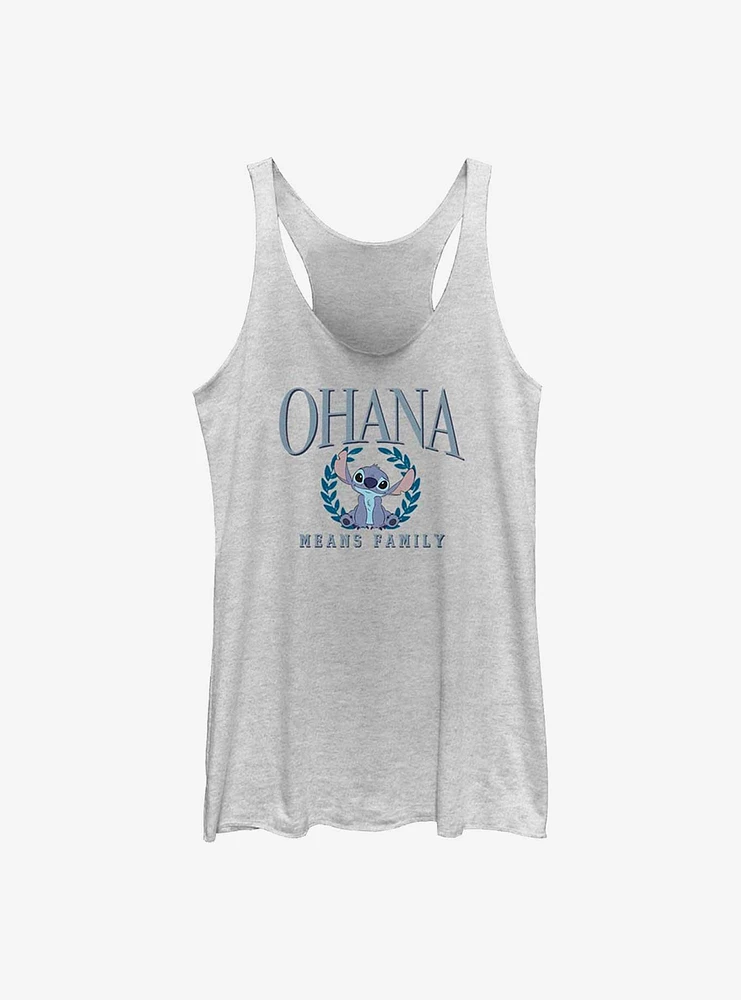 Disney Lilo & Stitch Aloha Collegiate Girls Raw Edge Tank