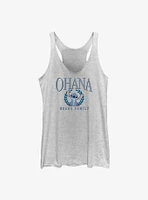 Disney Lilo & Stitch Aloha Collegiate Girls Raw Edge Tank