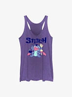 Disney Lilo & Stitch Desserts Girls Raw Edge Tank