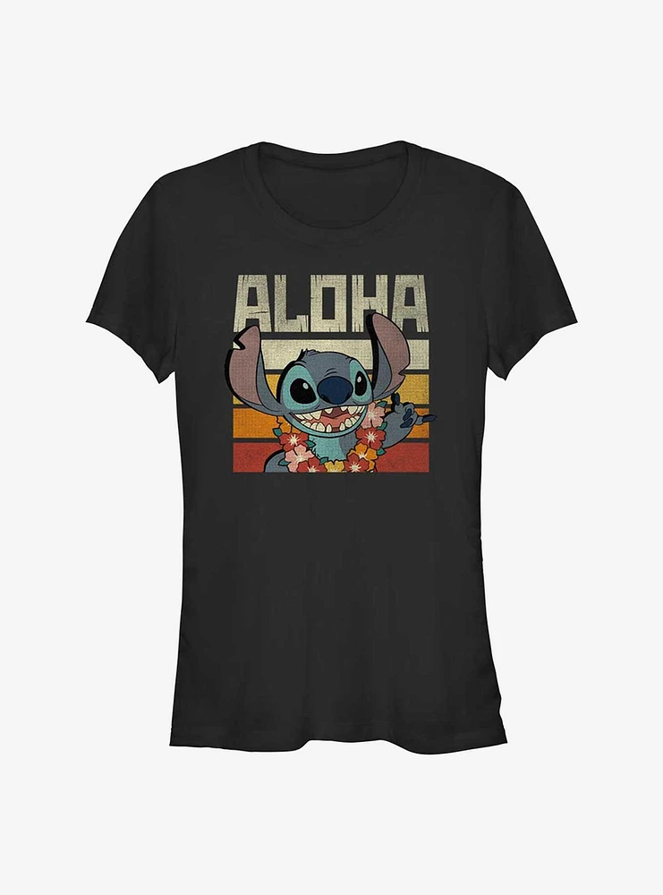 Disney Lilo & Stitch Says Aloha Girls T-Shirt