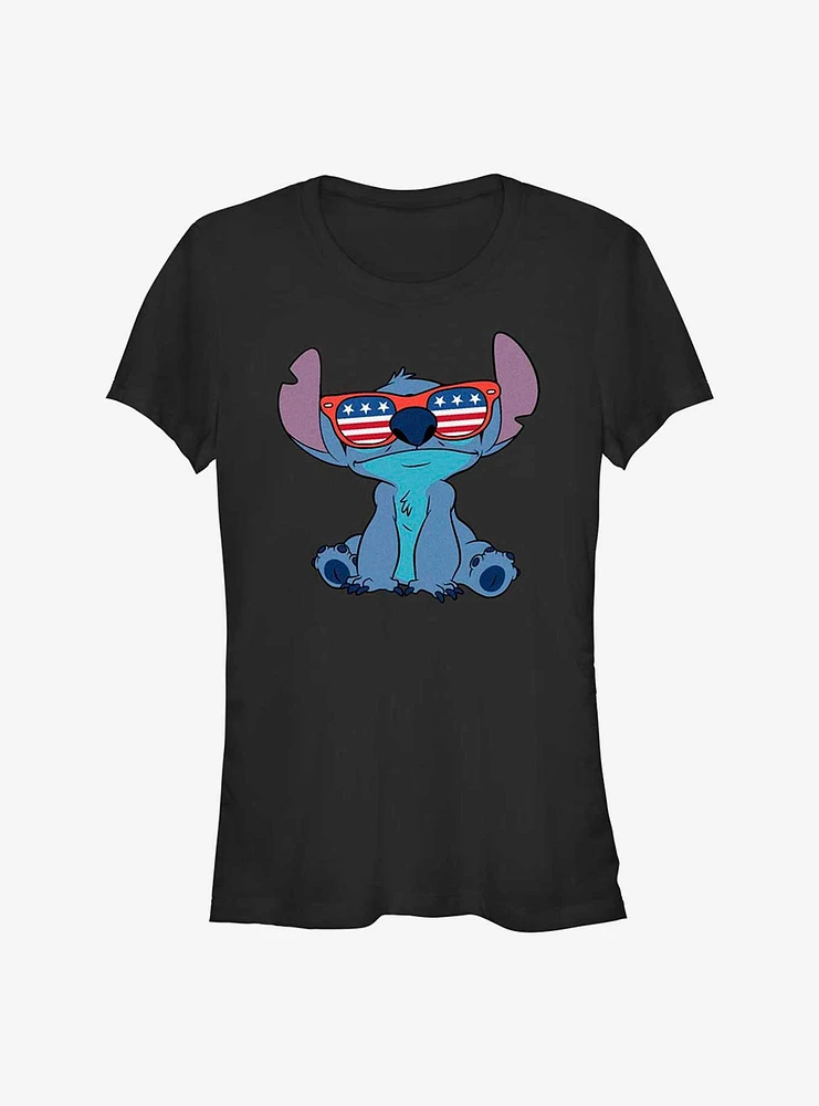 Disney Lilo & Stitch American Sunglasses Girls T-Shirt