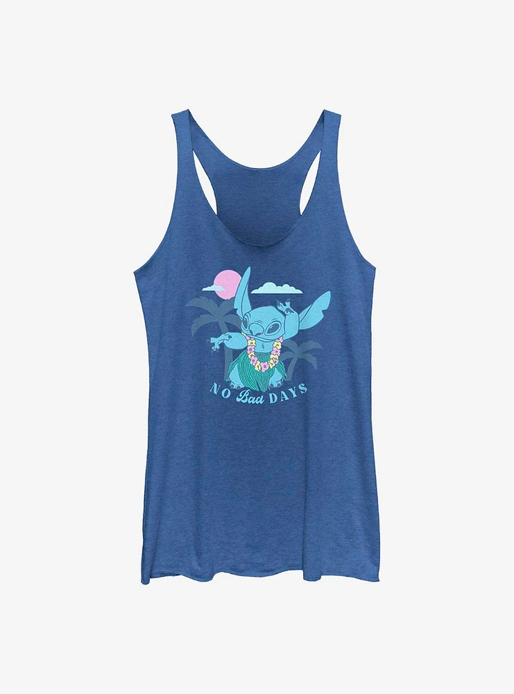 Disney Lilo & Stitch No Bad Days Girls Raw Edge Tank