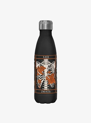 Spooky Skeleton Tarot Set Stainless Steel Water Bottle