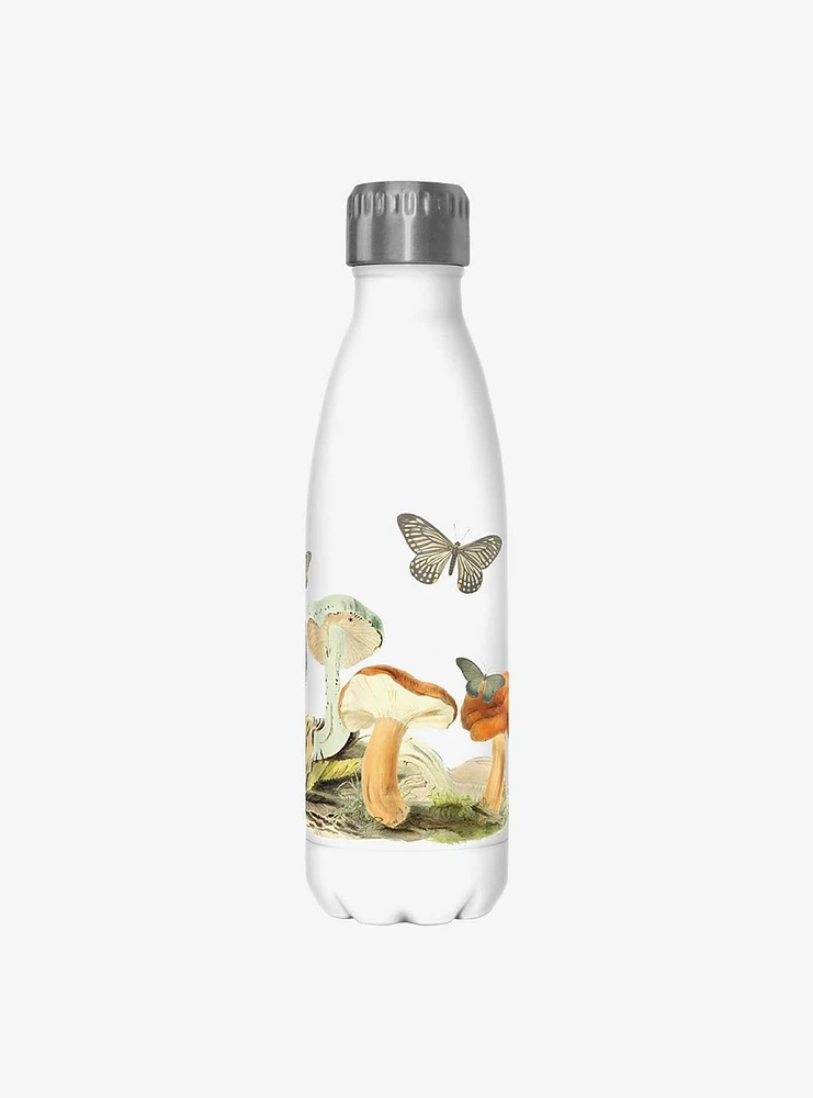 Vintage Mushrooms Stainless Steel Water Bottle