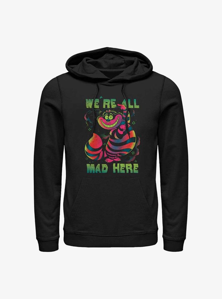 Disney Alice Wonderland Cheshire Cat Rainbow Hoodie