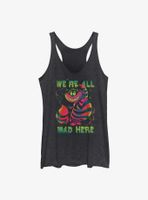 Disney Alice Wonderland Cheshire Cat Rainbow Womens Tank Top