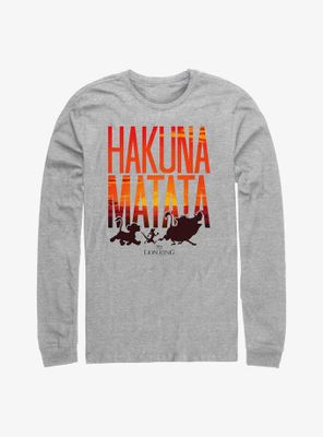 Disney The Lion King Sunset Hakuna Matata Long Sleeve T-Shirt