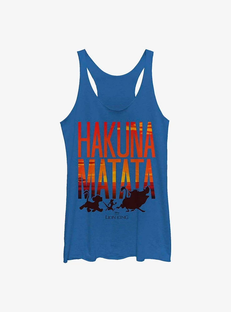 Disney The Lion King Sunset Hakuna Matata Womens Tank Top