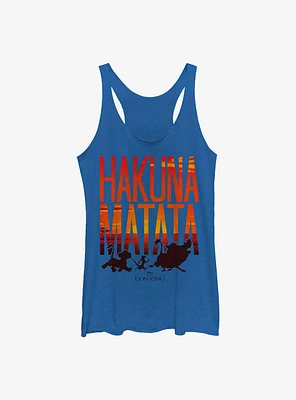 Disney The Lion King Sunset Hakuna Matata Womens Tank Top