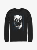 Marvel Moon Knight Grunge Long Sleeve T-Shirt