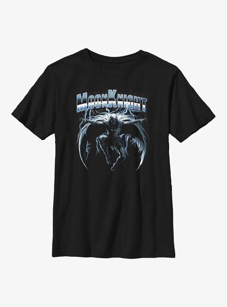 Marvel Moon Knight Dark Lightning Youth T-Shirt