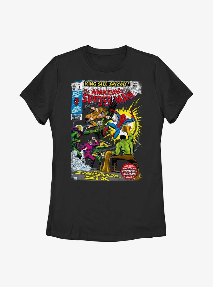 Marvel Spider-Man Sinister Six Comic Womens T-Shirt