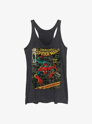 Marvel Spider-Man Comic Cover Womens Tank Top