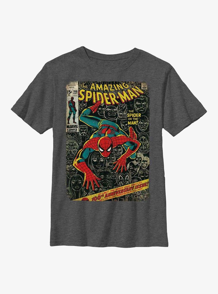 Marvel Spider-Man Comic Cover Youth T-Shirt