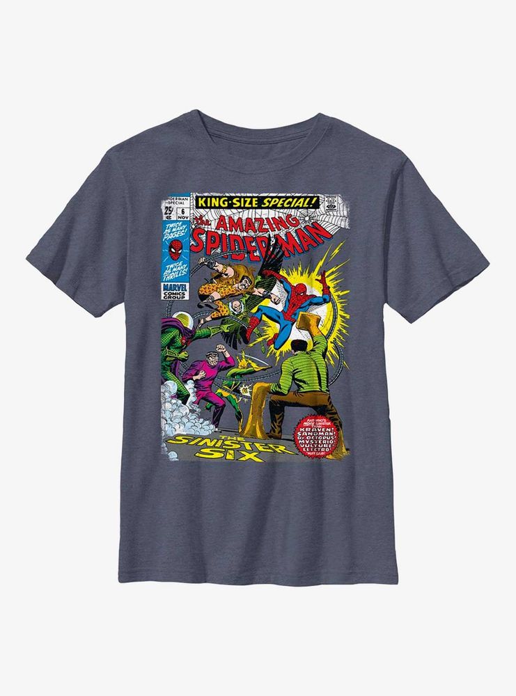 Marvel Spider-Man Sinister Six Comic Youth T-Shirt