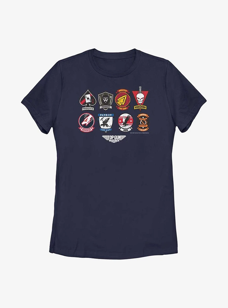 Top Gun: Maverick Badge Layout Womens T-Shirt