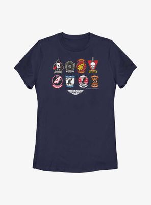 Top Gun: Maverick Badge Layout Womens T-Shirt