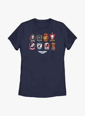 Top Gun: Maverick Badge Layout Womens T-Shirt