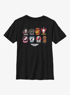Top Gun: Maverick Badge Layout Youth T-Shirt