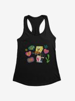 SpongeBob SquarePants Besties Patches Womens Tank Top